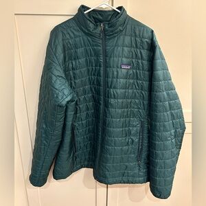Patagonia Green nanopuff quilted jacket, size XL, very good condition